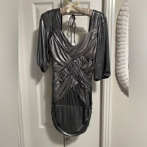 Bebe Woman’s blouse. Silver.